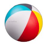 Pelota antiestres 70mm tipo playa gajos