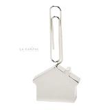Clip porta notas metalico casa.