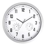 Reloj de pared con termómetro