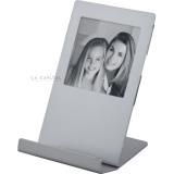 Porta retrato de aluminio con base para celular 