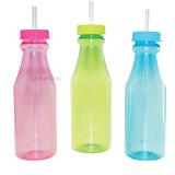 Botella con popote "soda"