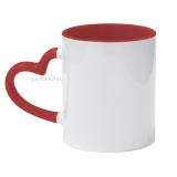 Taza para sublimar roja dear