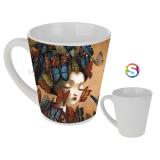 Taza daisy blanca (stock)