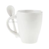 Taza con cuchara london blanco