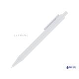 Bolígrafo blanco belma de tinta azul 