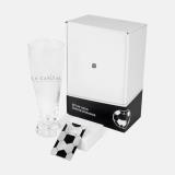 Set de vaso y destapador soccer