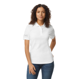 Playera tipo polo blanca sofstyle dama talla 2xl