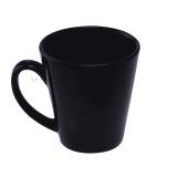 Taza conica negra y azul cobalto