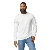 Playera adulto manga larga unisex blanca talla 2xl