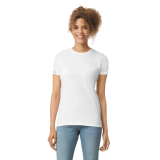 Playera cuello redondo blanca dama talla 2xl