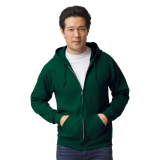 Sudadera unisex con cierre y capucha adulto a color talla 3xl