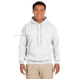 Gildan sudadera adulto unisex blanca con capucha talla 3xl
