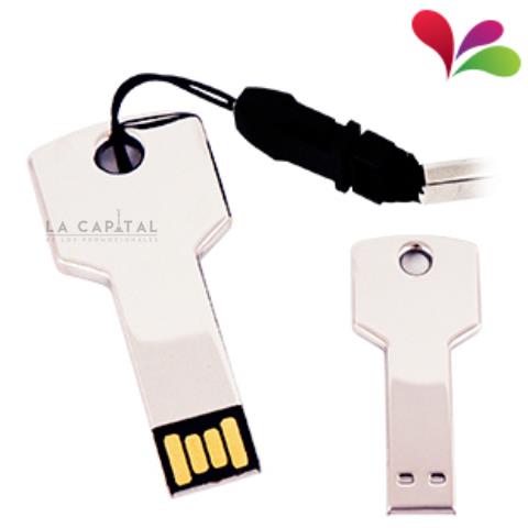 MEMORIA USB METALICA EN FORMA DE LLAVE DE 4 GB | Articulos Promocionales