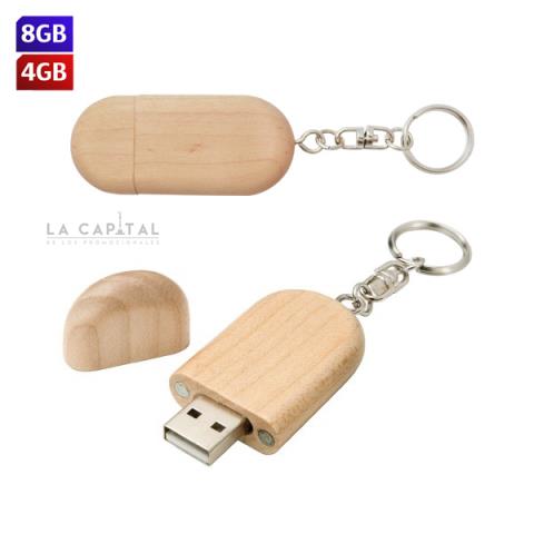 USB Llavero Wood | Articulos Promocionales