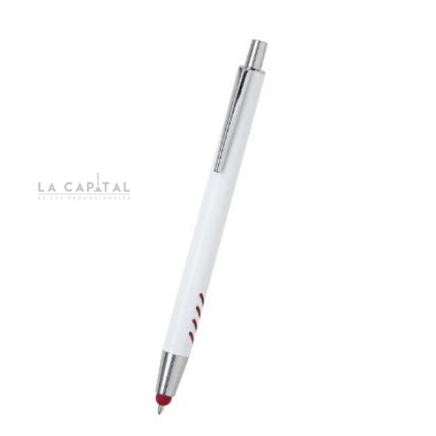 Bolígrafo de aluminio blanco Forli. | Articulos Promocionales