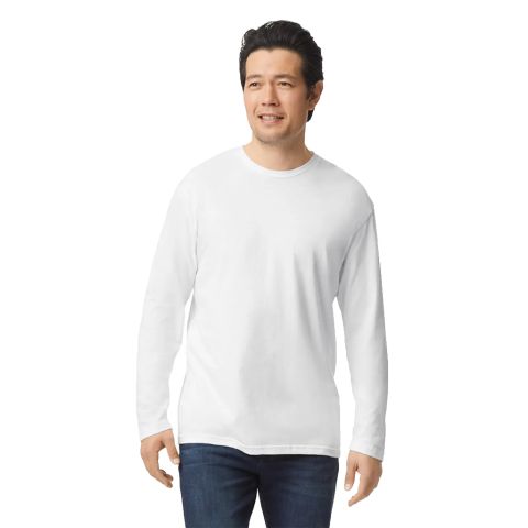 PLAYERA MANGA LARGA ADULTO BLANCA 2XL | Articulos Promocionales