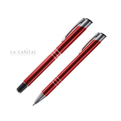SET DE BOLÍGRAFOS SYMPHONY COLOR ROJO | Articulos Promocionales