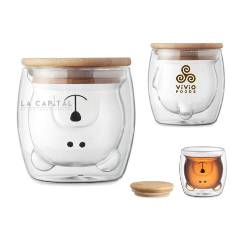 VASO DE VIDRIO PIPO | Articulos Promocionales