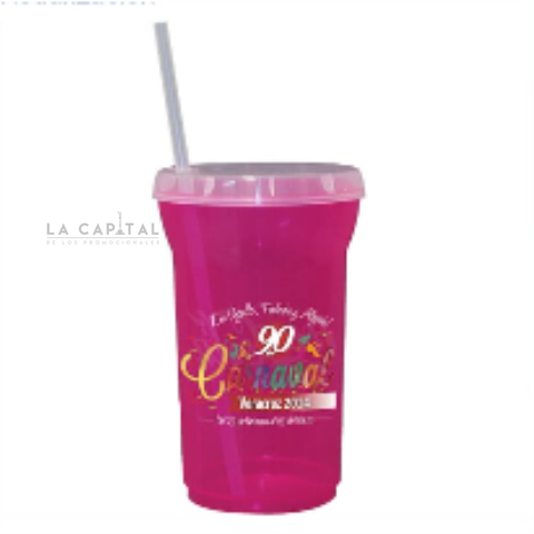 VASO 36 OZ SIN IMPRESIÓN BIG MOUTH TAPA Y POPOTE | Articulos Promocionales