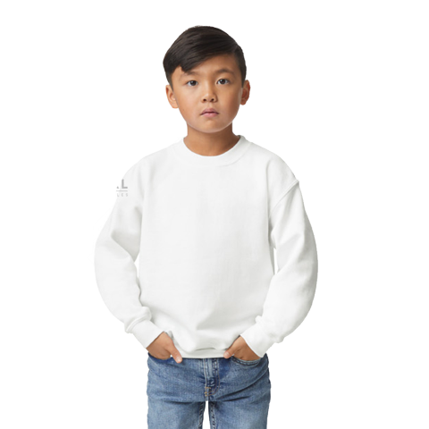 SUDADERA BÁSICA JUVENIL UNISEX BLANCA TALLAS S - XL | Articulos Promocionales