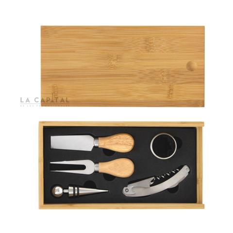 Set de vino y Tabla para quesos "WINCHESTER" | Articulos Promocionales