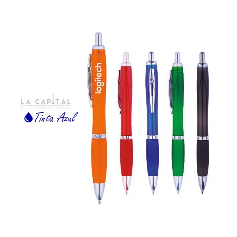 BOLÍGRAFO AMIRA DE TINTA AZUL  | Articulos Promocionales