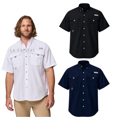 CAMISA MANGA CORTA COLUMBIA TALLAS S-XL | Articulos Promocionales