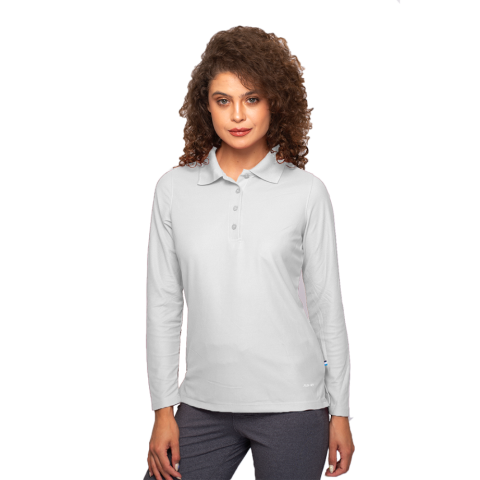 PLAYERA MANGA LARGA POLO DAMA TALLAS XS-XL | Articulos Promocionales