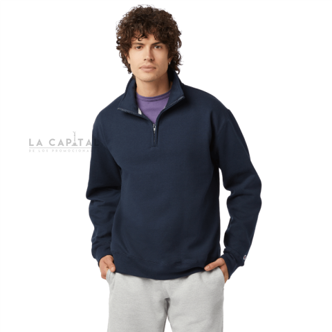 SUDADERA CON CIERRE DE 1/4 ADULTO UNISEX TALLAS 2XL - 3XL | Articulos Promocionales